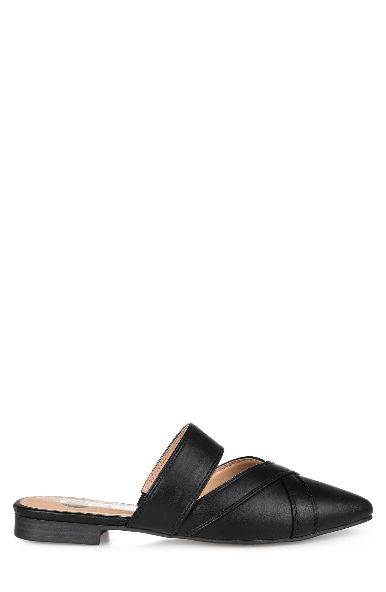 Journee Collection Stasi Mule - Wide Width, Alternate, color, Black