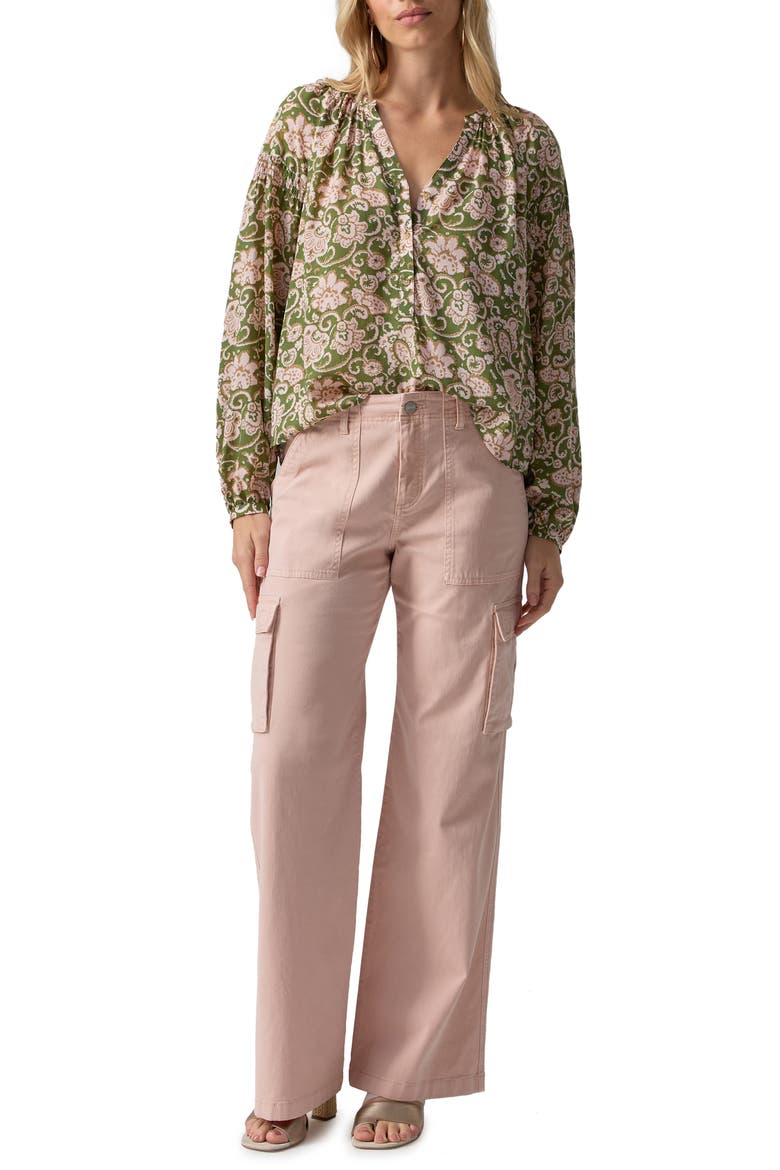 Reissue Wide Leg Cargo Pants, Alternate, color, ROSE SMOKE