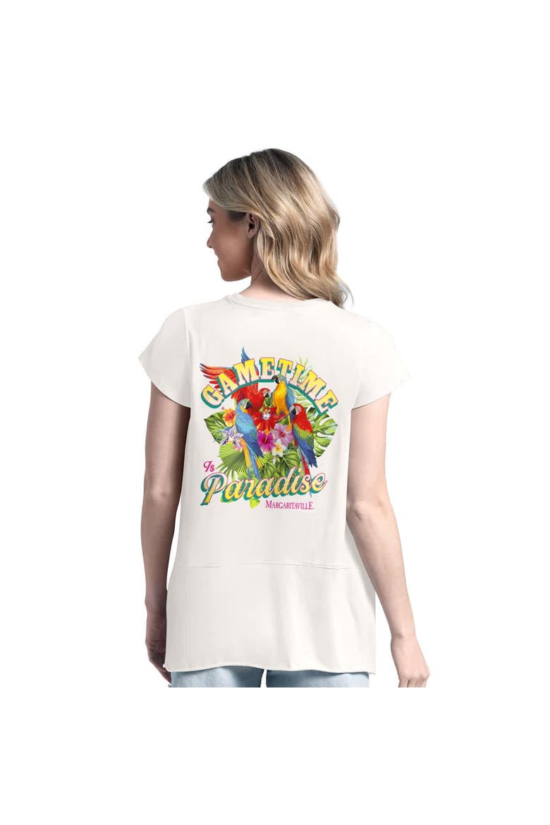 Women's Margaritaville  Green Philadelphia Eagles Gametime Is Paradise T-Shirt, Alternate, color, Green