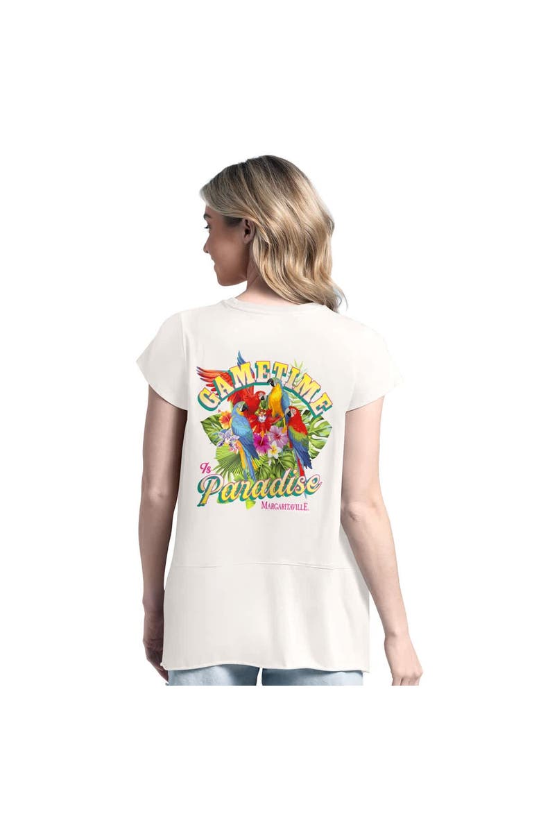 Margaritaville Women's Margaritaville  Green Philadelphia Eagles Gametime Is Paradise T-Shirt, Alternate, color, Green