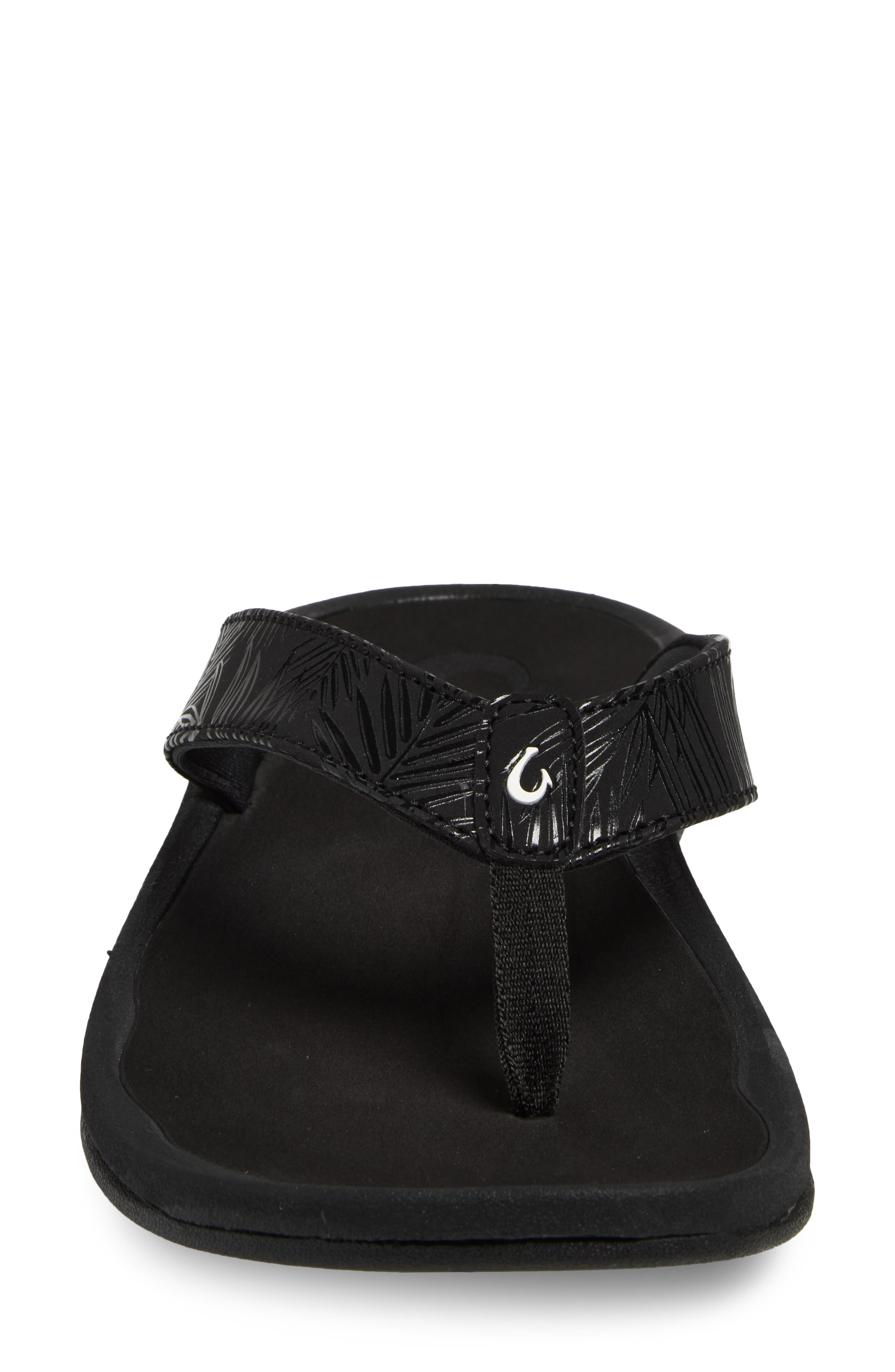 Ohana Flip Flop, Alternate, color, BLACK/PALM