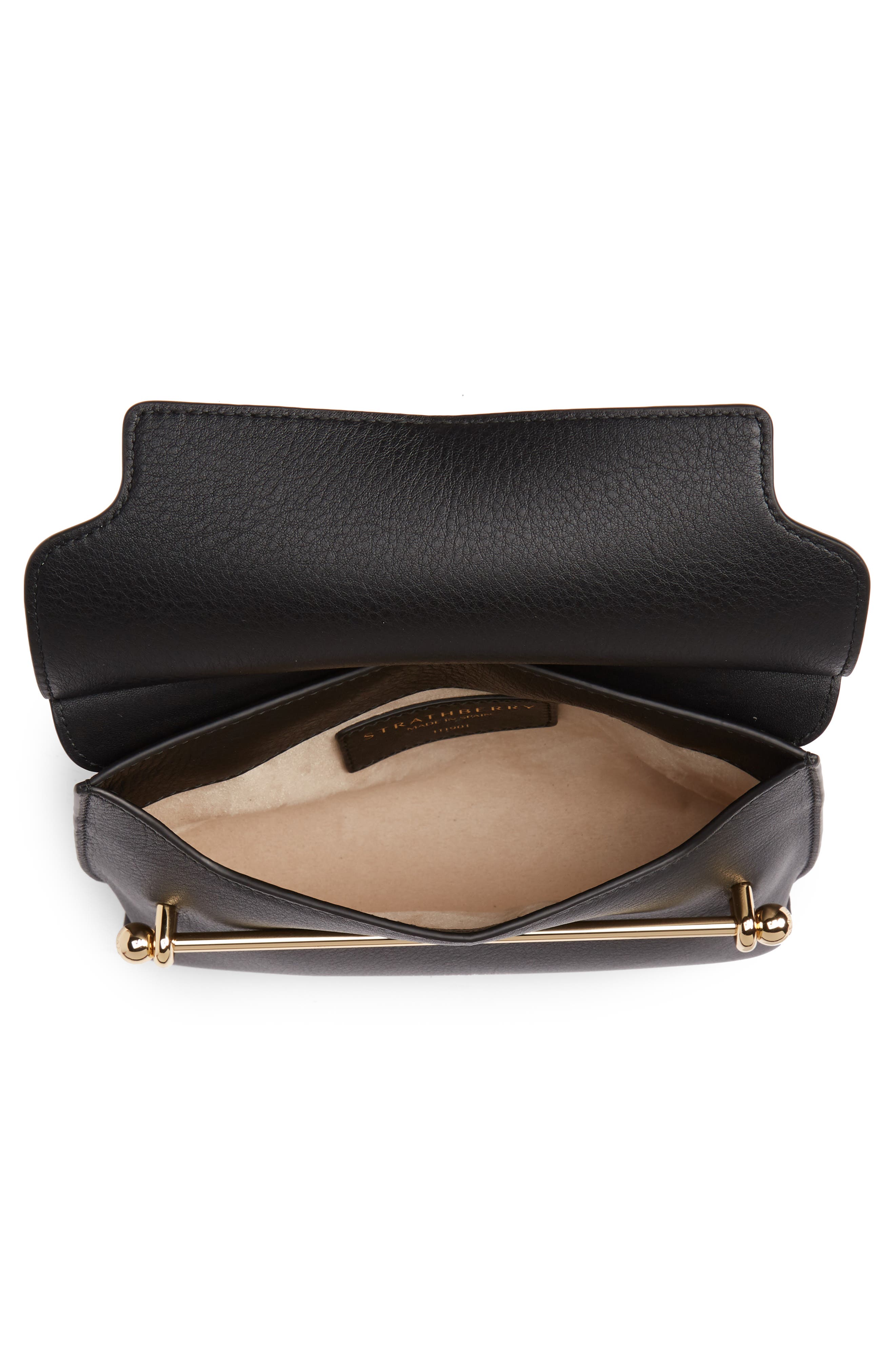 Strathberry Mini Stylist Calfskin Leather Convertible Clutch, Alternate, color, 