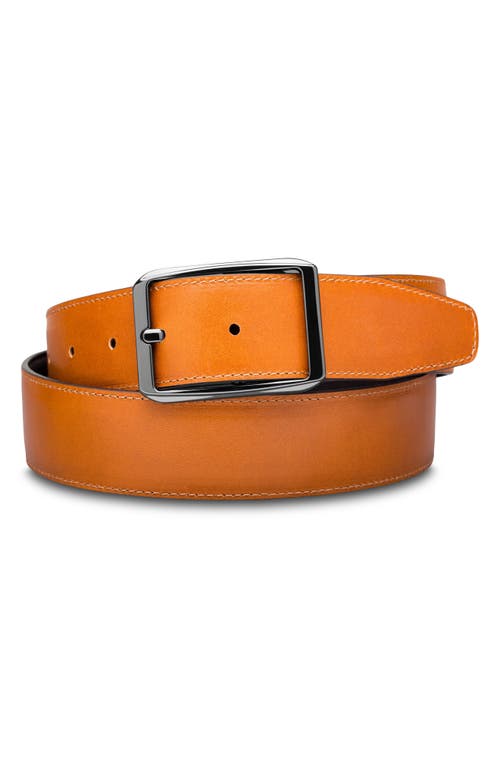 Bosca Del Greco Reversible Leather Belt in Amber  product