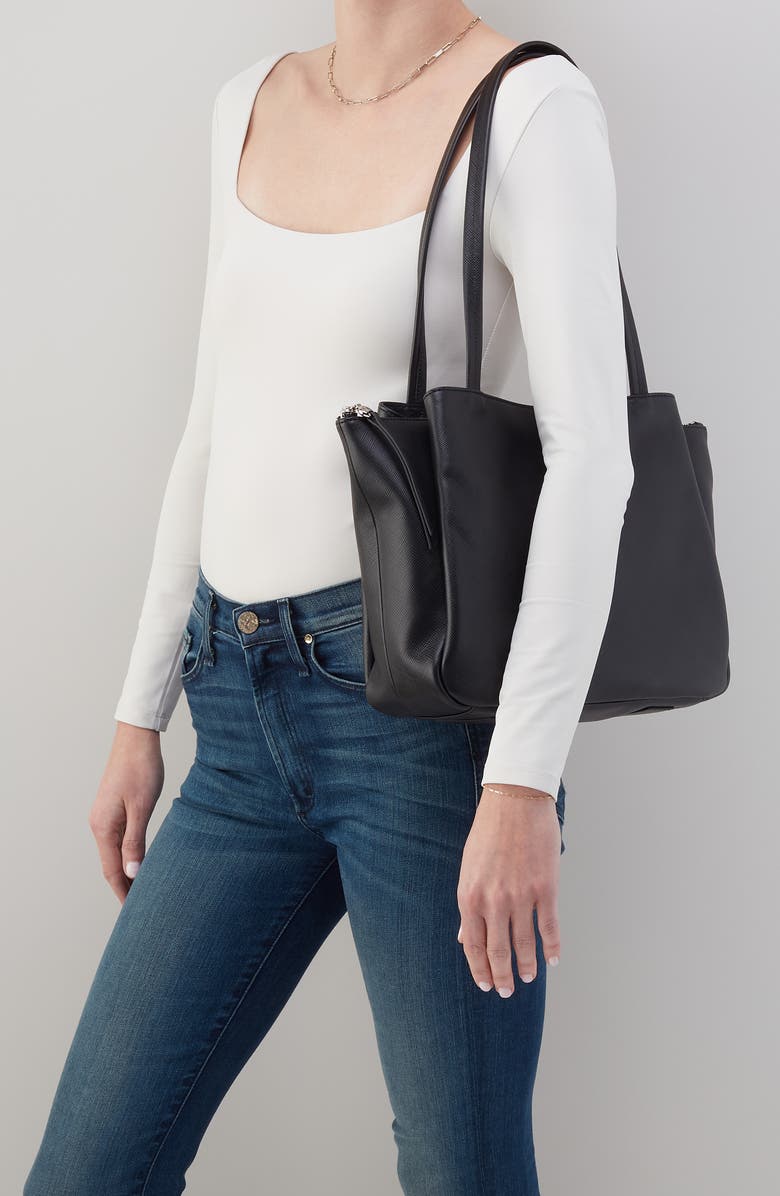 HOBO Medium Essential Leather Tote, Alternate, color,
