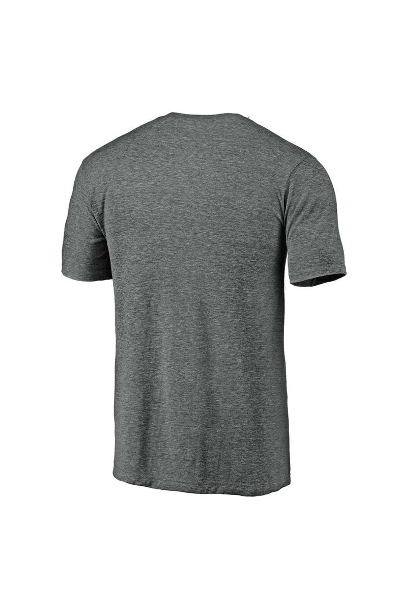 FANATICS Men's Fanatics Branded Heathered Charcoal Chicago White Sox Weathered Official Logo Tri-Blend T-Shirt, Alternate, color,