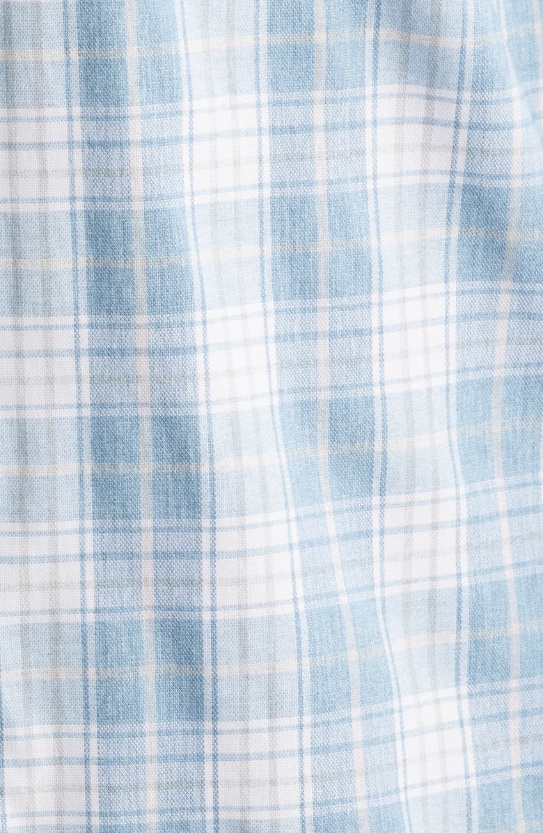 johnnie-O Hendley Plaid Performance Oxford Button-Up Shirt, Alternate, color, Laguna Blue