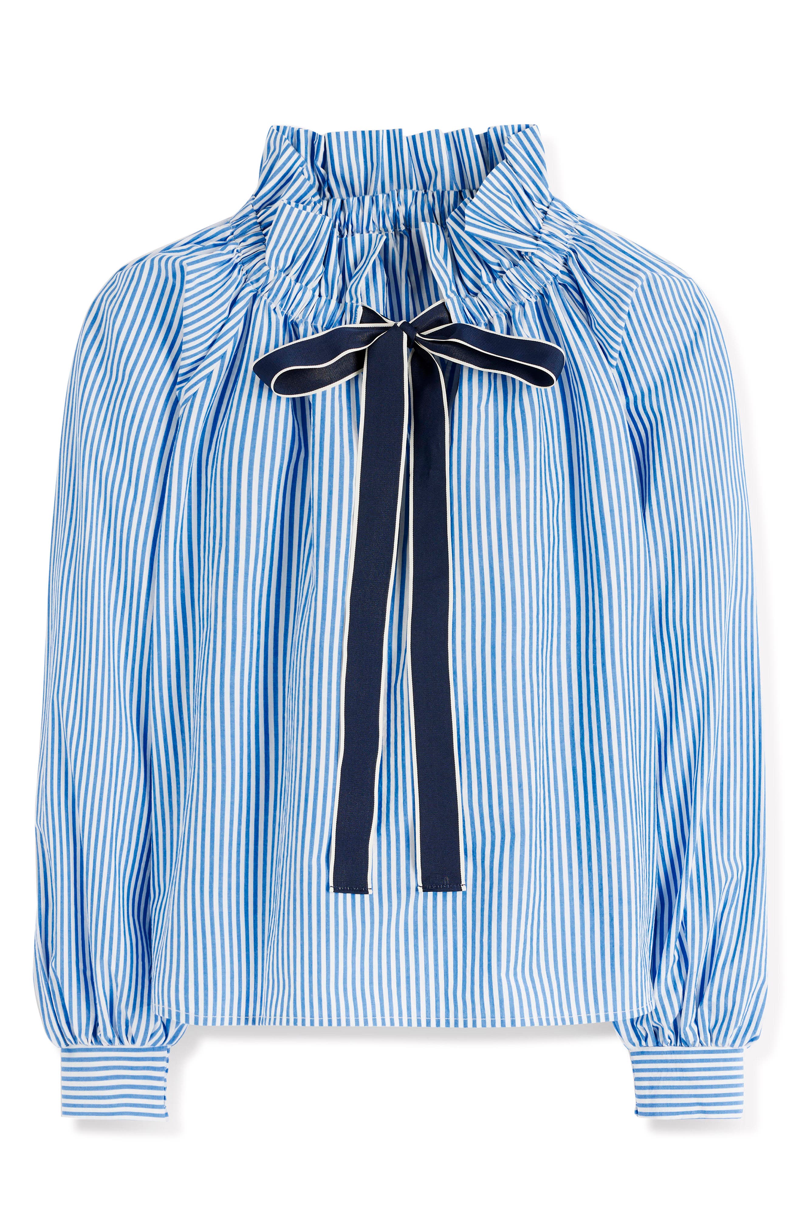 selected BRIGHT BLUE, IVORY STRIPE