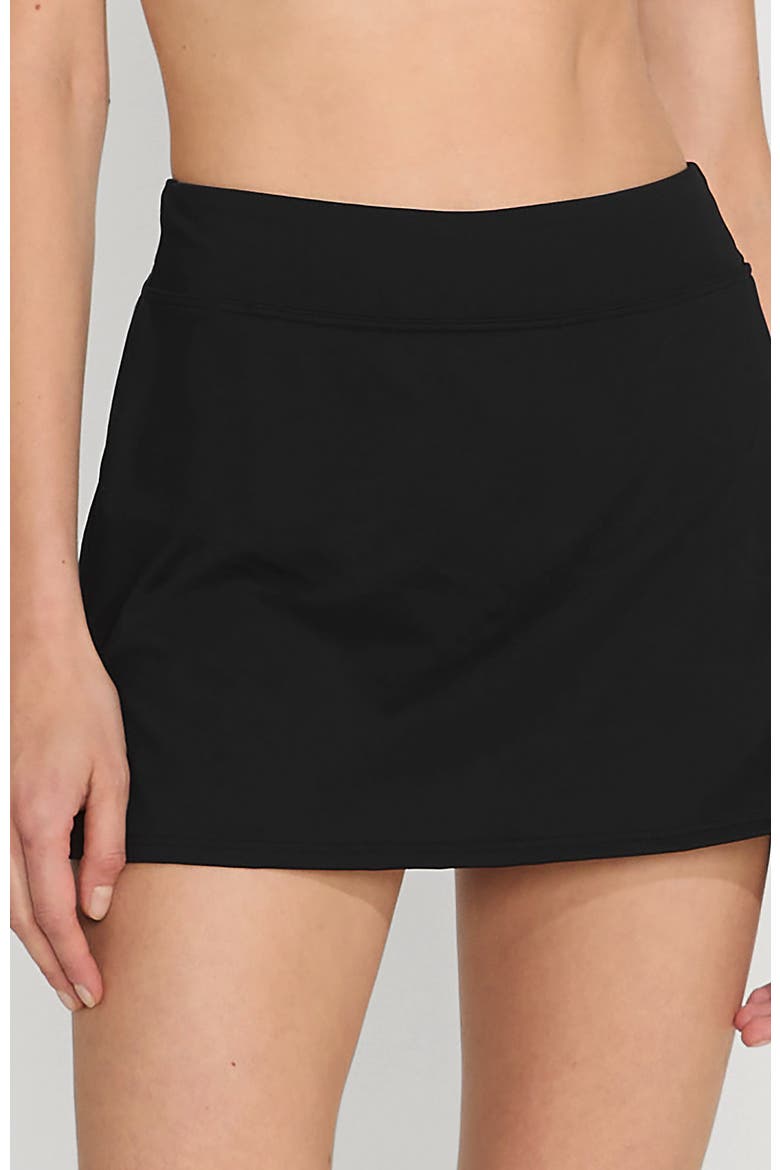 Mini Swim Skirt, Main, color, Black