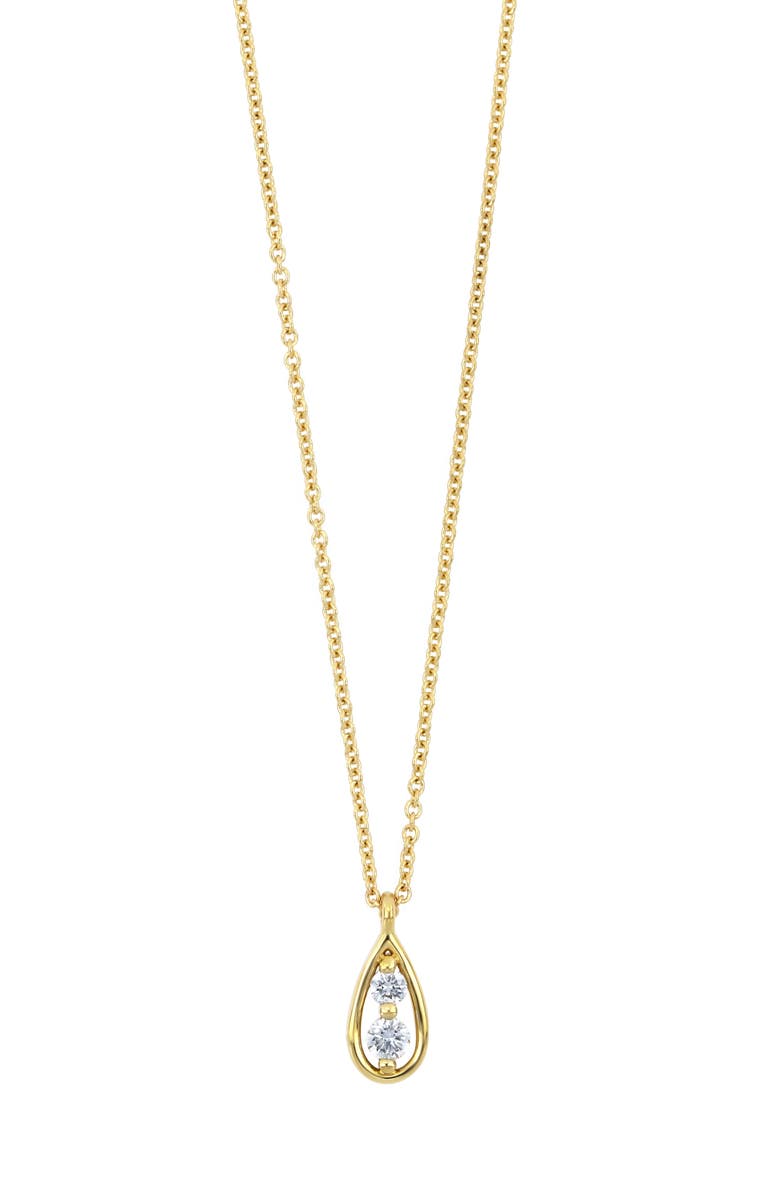Bony Levy Florentine Diamond Pear Pendant Necklace, Main, color, 