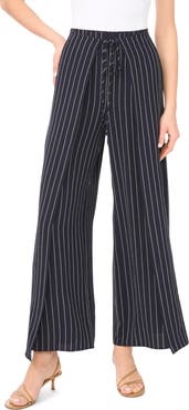 Halogen® Tie Front Overlay Wide Leg Pants