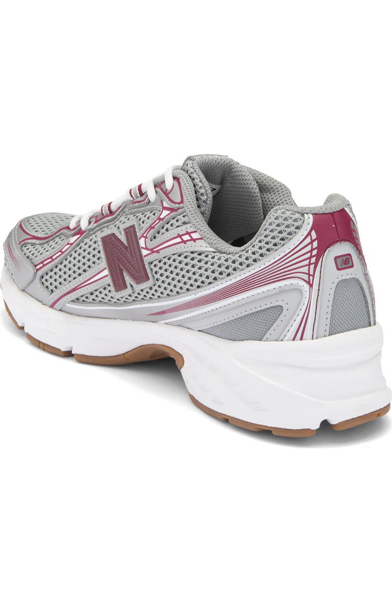 New Balance Gender Inclusive 740 Sneaker, Alternate, color, Monarch Burgundy/ Slate Grey