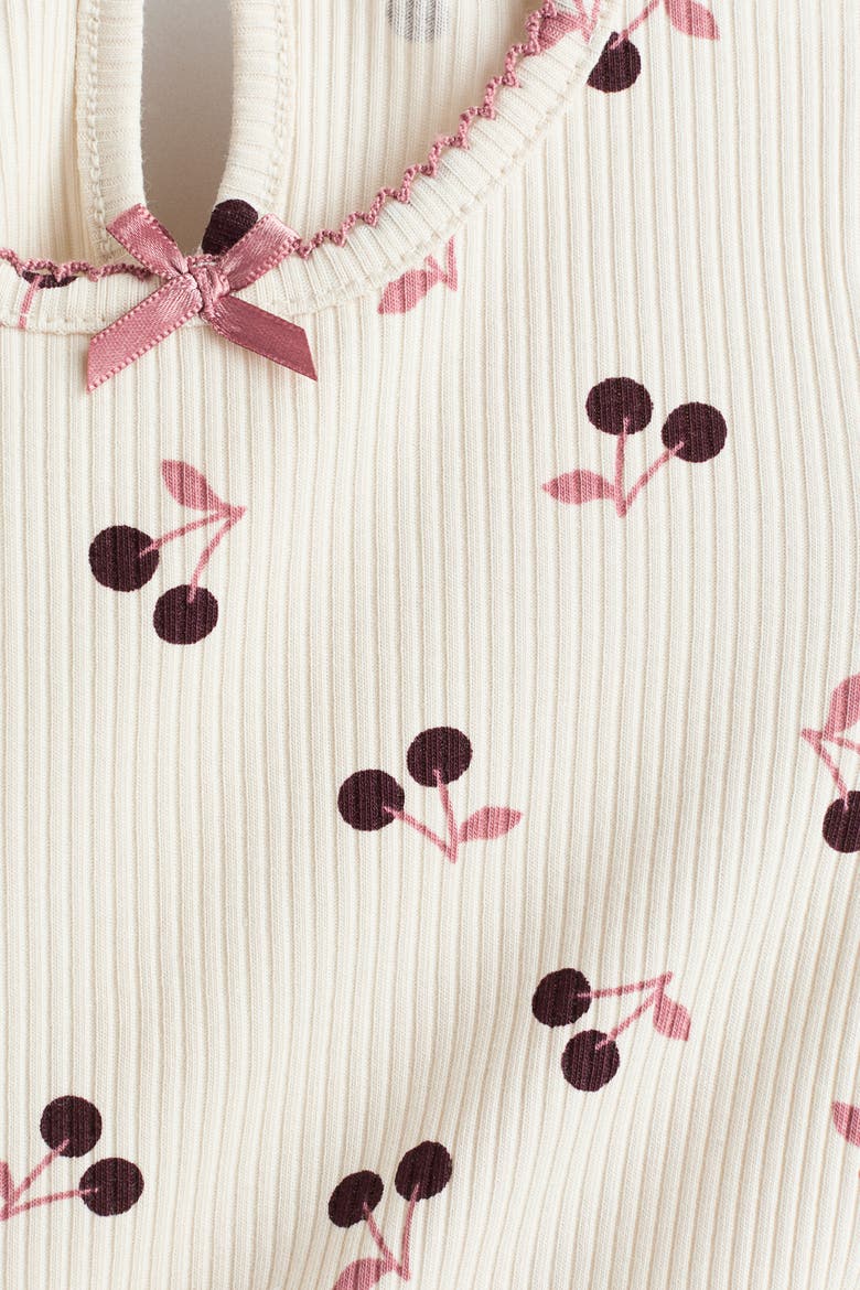 3-pack Cotton Tops, Alternate, color, Light pink/dark red