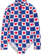 Mini Boden Kids' Long Sleeve One-Piece Swimsuit
