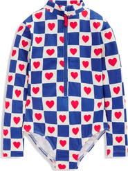 Mini Boden Kids' Long Sleeve One-Piece Swimsuit