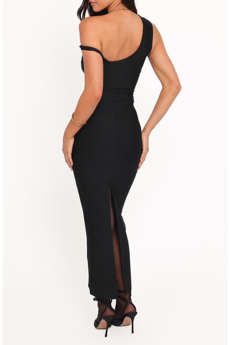 Hudson One-Shoulder Body-Con Dress, Alternate, color, BLACK