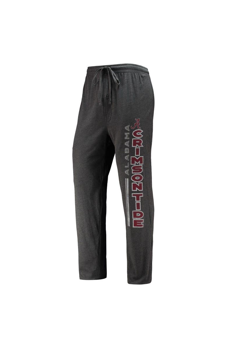 CONCEPTS SPORT Men's Concepts Sport Heathered Charcoal/Crimson Alabama Crimson Tide Meter T-Shirt & Pants Sleep Set, Alternate, color, Heather Charcoal