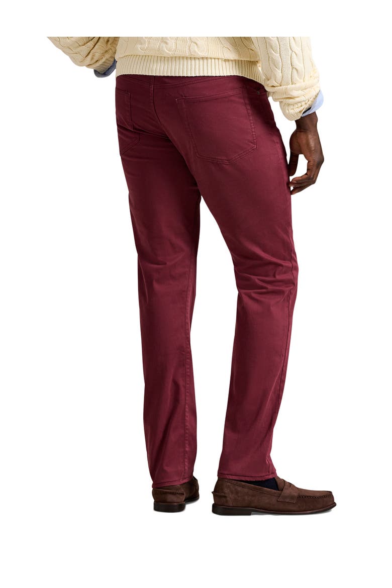 Stretch 5-Pocket Pants, Alternate, color, RED WINE