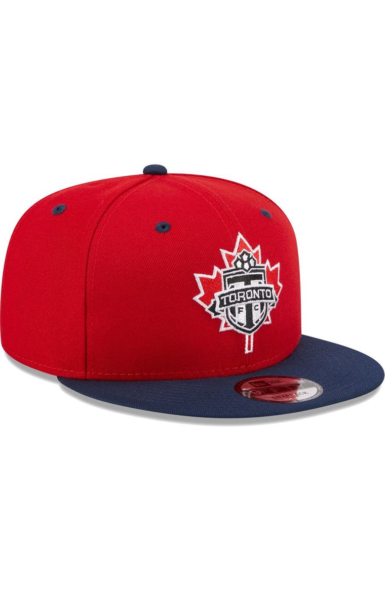 New Era Men's New Era Red Toronto FC Canada Day 9FIFTY Snapback Hat, Alternate, color, 