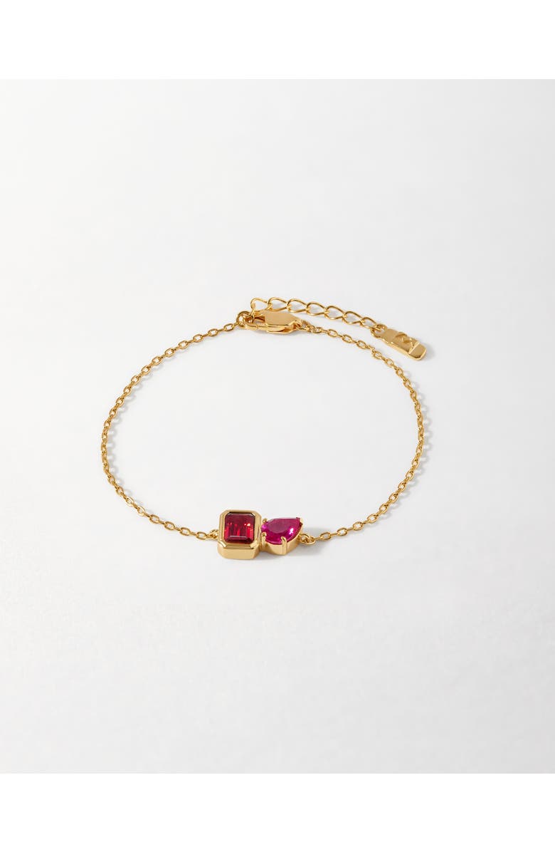 Edge of Ember Toi Et Moi Courage Bracelet, Main, color, Metallic Gold