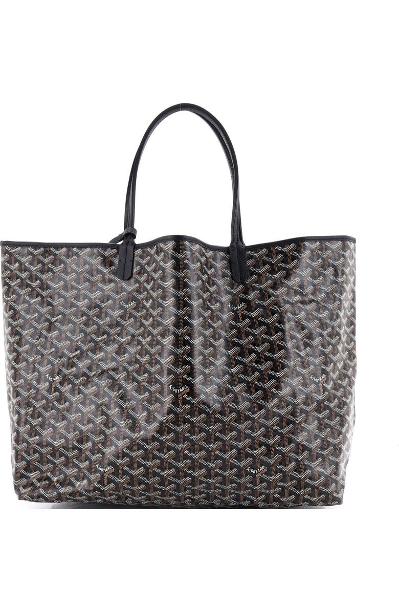 Pre-Owned Goyard Saint Louis Tote Coated Canvas GM, Alternate, color, Black