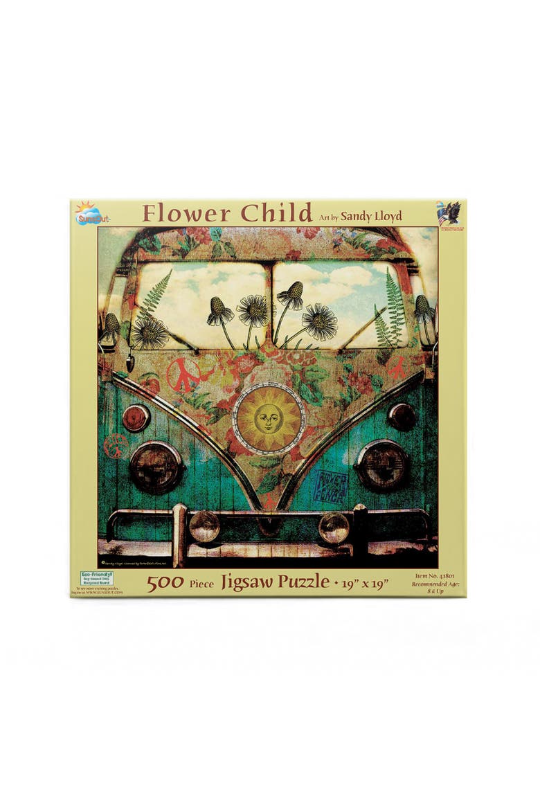 Flower Child 500 piece Jigsaw Puzzle for Adults, Alternate, color, Multicolor