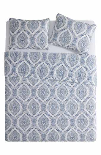 VCNY HOME Sea Damask 3-Piece Quilt Set