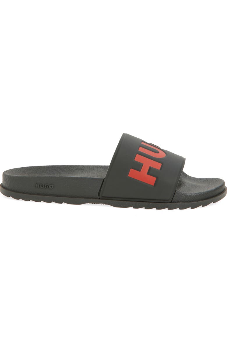 BOSS Logo Slide Sandal, Alternate, color, Black