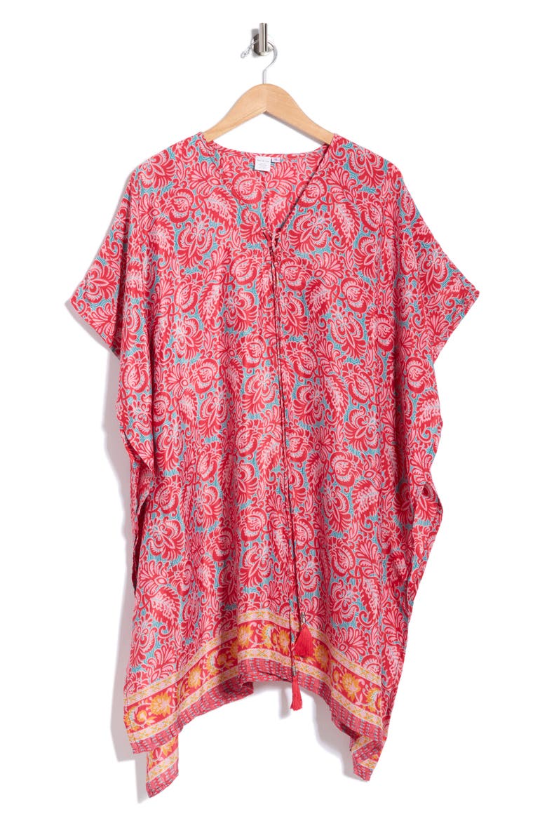 Tunic Dress, Alternate, color, PINK/ BLUE/ YELLOW