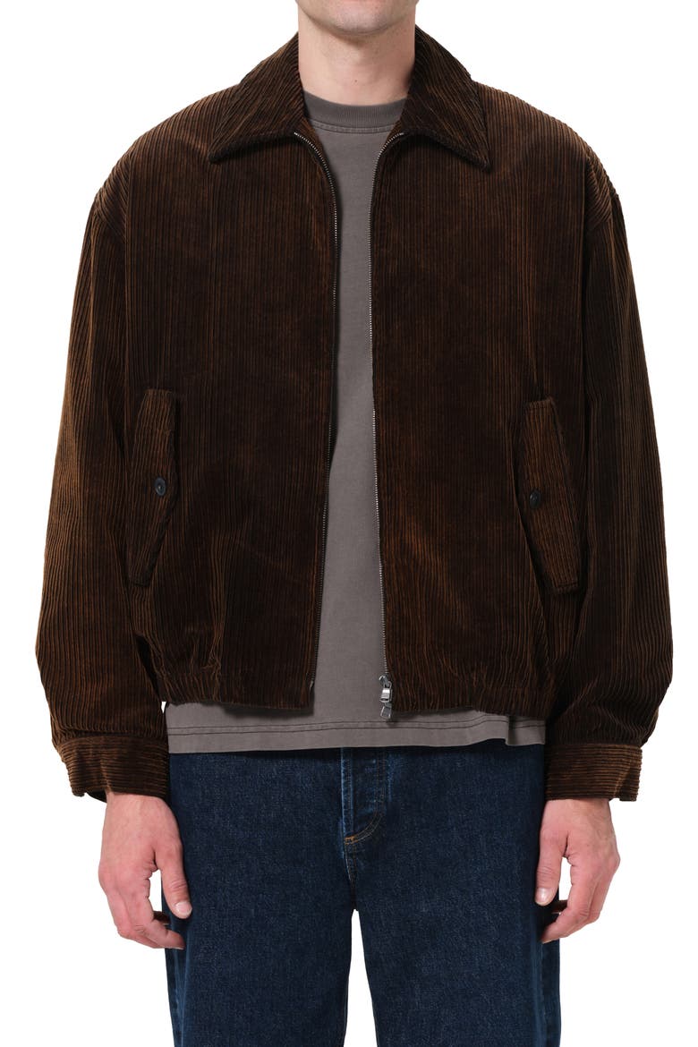 Torres Corduroy Bomber Jacket, Main, color, ESPRESSO