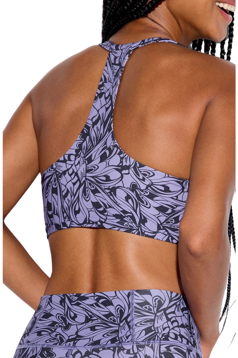 Manifest Calypso Ruched Sports Bra, Alternate, color, DAWN