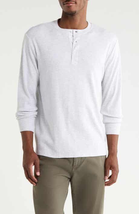 Long Sleeve Textured Henley