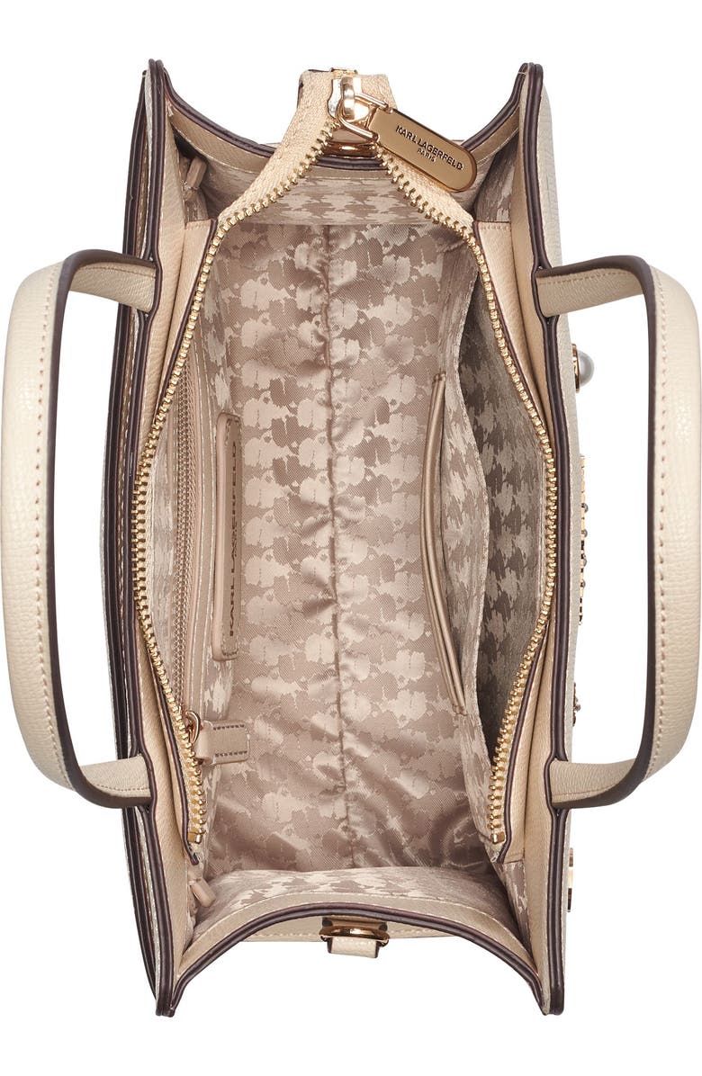 KARL LAGERFELD PARIS Maybelle Satchel, Alternate, color, Neutral Multi (Brie)