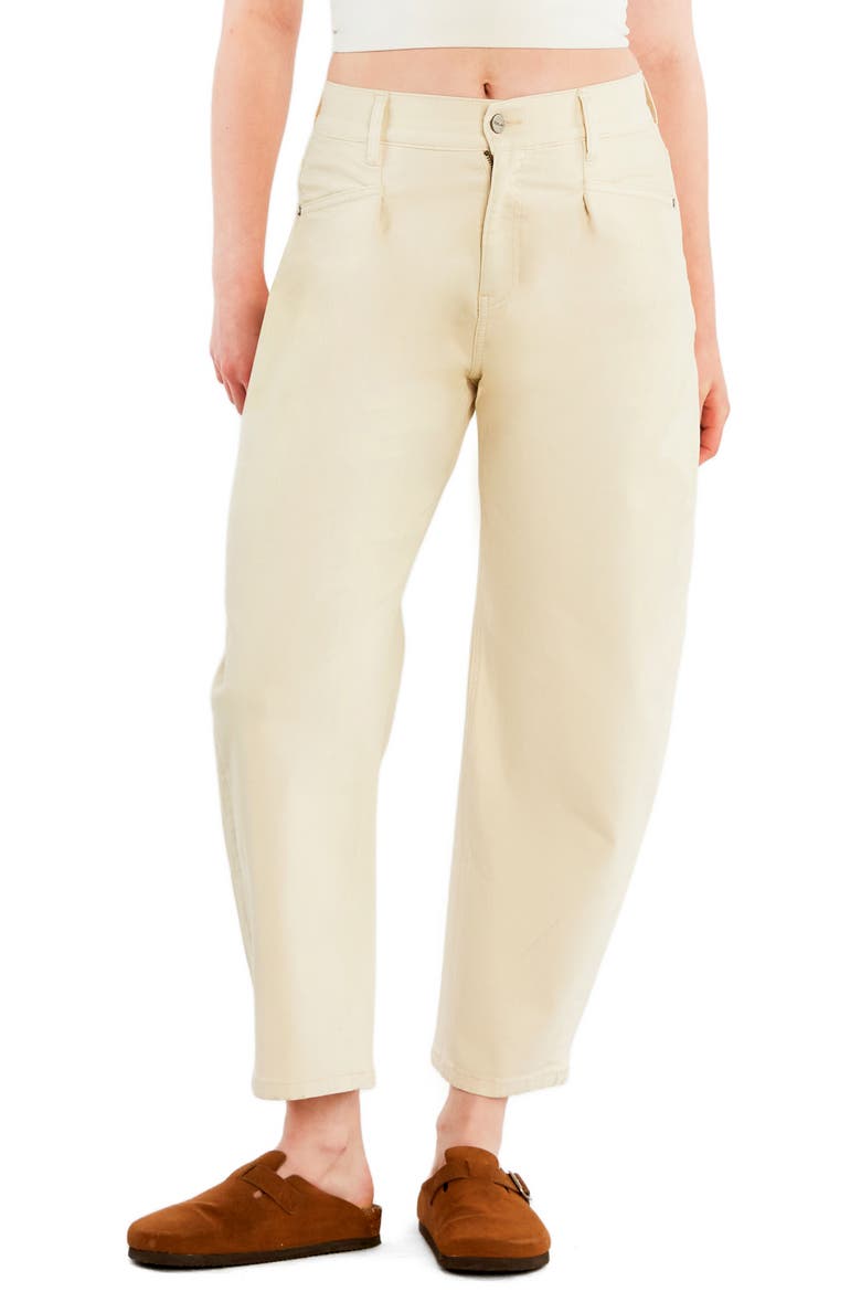Relaxed Barrel Jeans, Main, color, ALMOND MILK