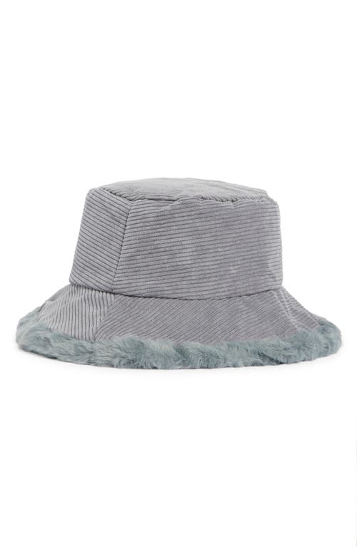 Nanette Lepore Corduroy Bucket Hat In Gray