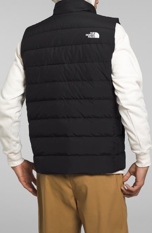 The North Face Aconagua 3 Puffer Vest In Black