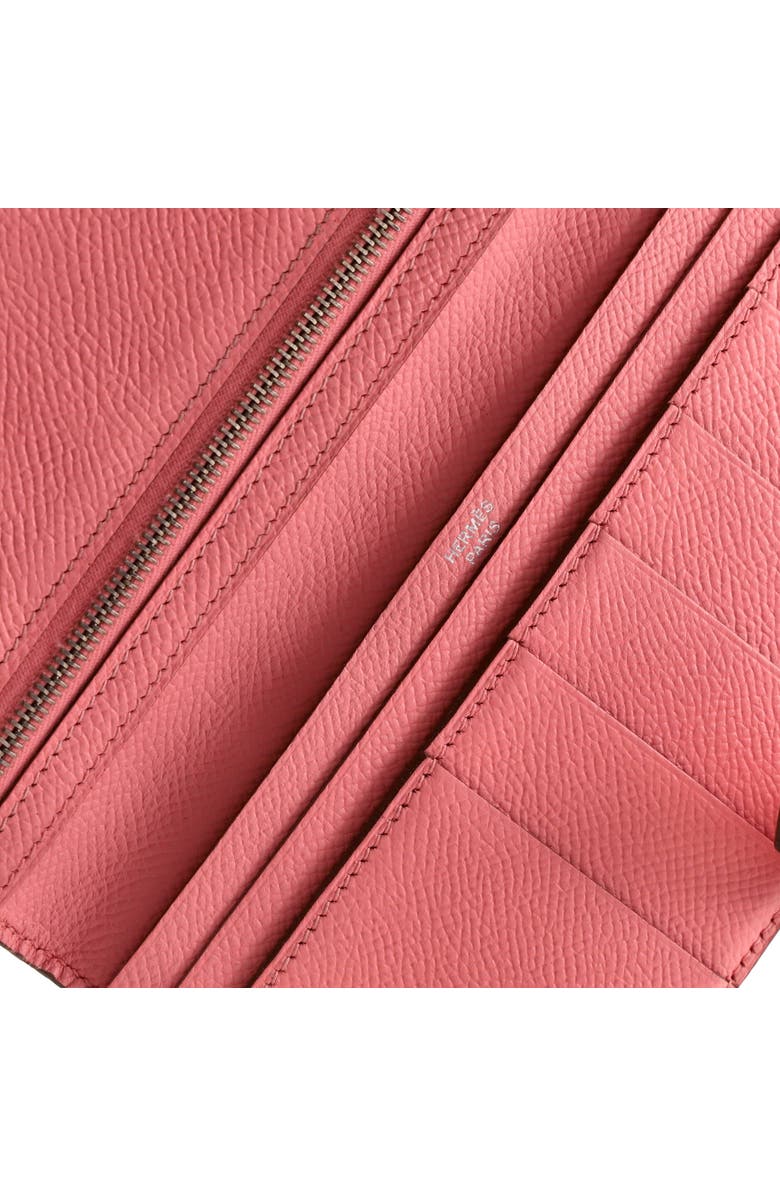 Pre-Owned Hermes Bearn Wallet Epsom Long, Alternate, color, Rose Confetti
