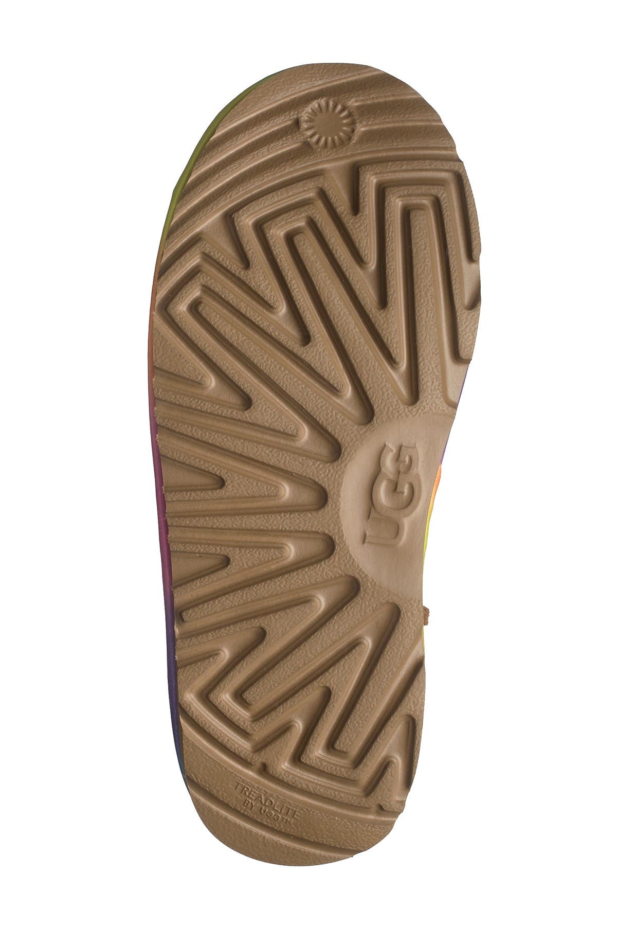 UGG<sup>®</sup> Kids' Rainbow Genuine Shearling Lined Boot, Alternate, color, 