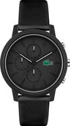 Lacoste 12.12 Chronograph Silicone Strap Watch, 44mm