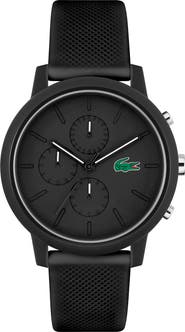 Lacoste 12.12 Chronograph Silicone Strap Watch, 44mm