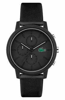 12.12 Chronograph Silicone Strap Watch, 44mm