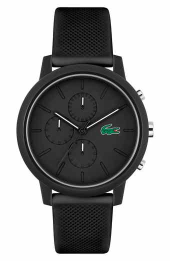 12.12 Chronograph Silicone Strap Watch, 44mm