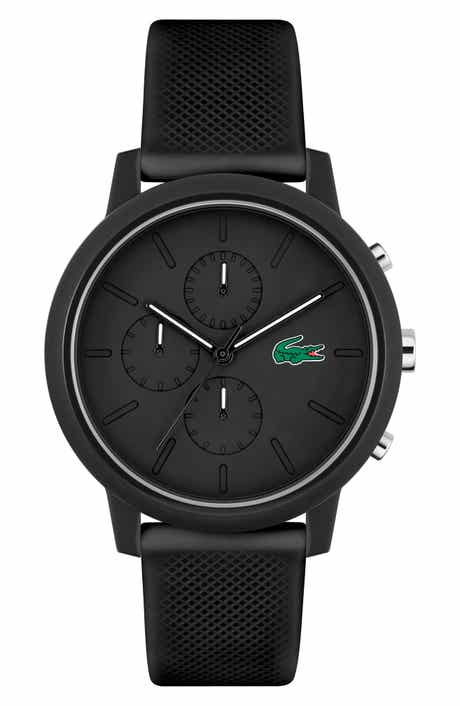 12.12 Chronograph Silicone Strap Watch, 44mm