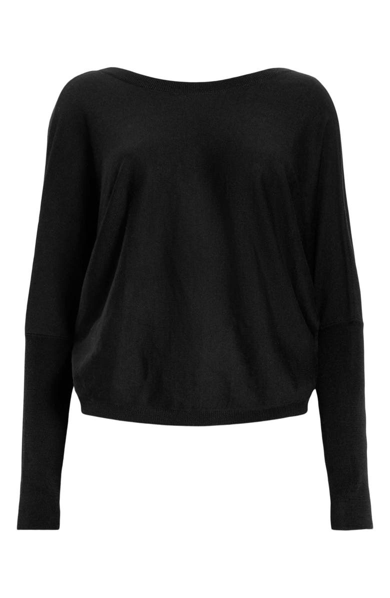 AllSaints Julieana Reversible Dolman Sleeve Crop Sweater, Alternate, color, 