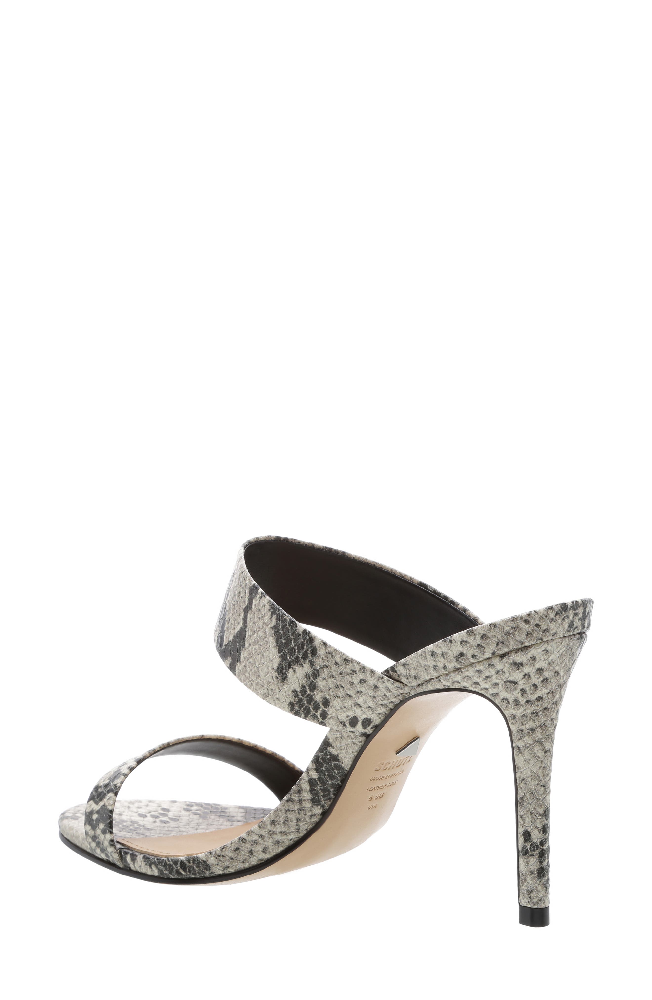 Leia Stiletto Slide Sandal, Alternate, color, NATURAL LEATHER