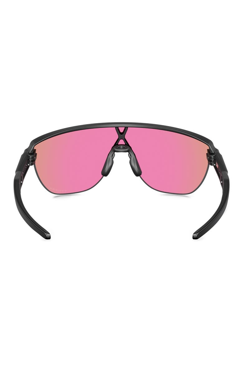 Corridor 42mm Semirimless Prizm™ Shield Sunglasses, Alternate, color, SHINY BLACK
