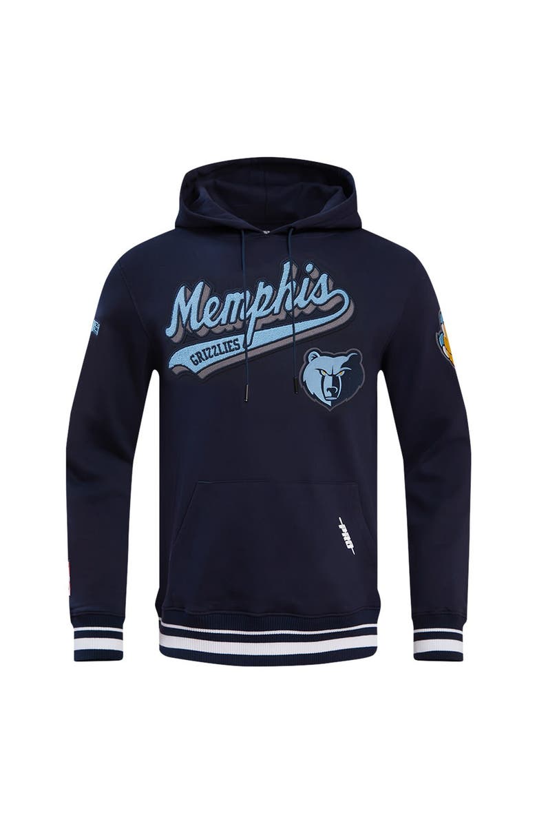 PRO STANDARD Men's Pro Standard Navy Memphis Grizzlies Script Tail Pullover Hoodie, Alternate, color, 