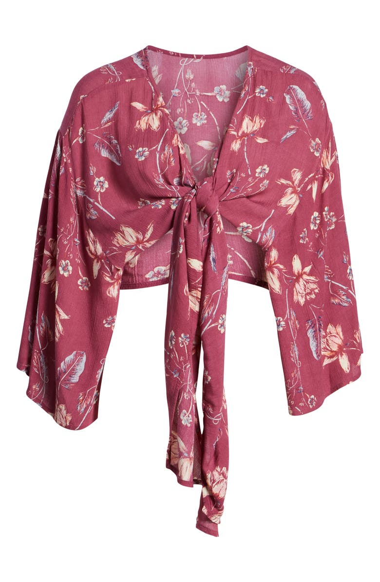 Billabong Sometimes Yours Knot Front Top, Alternate, color, 