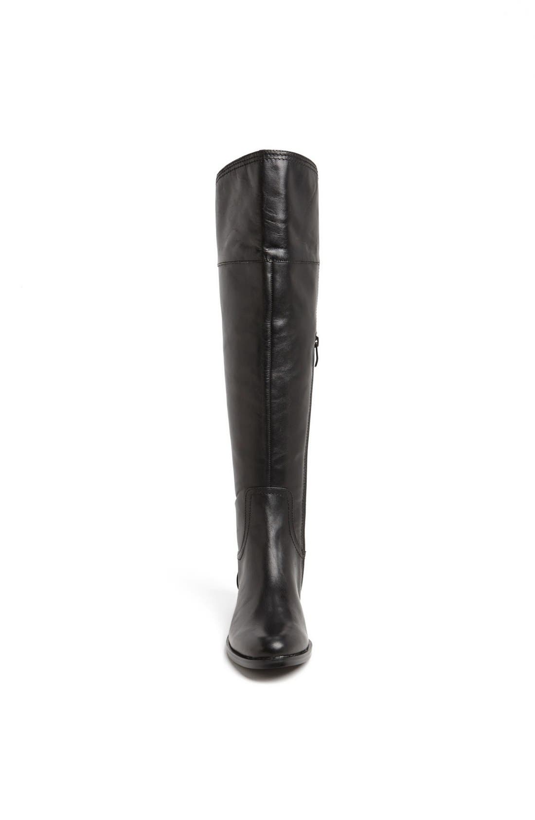 'Vatero' Over the Knee Boot, Alternate, color, BLACK