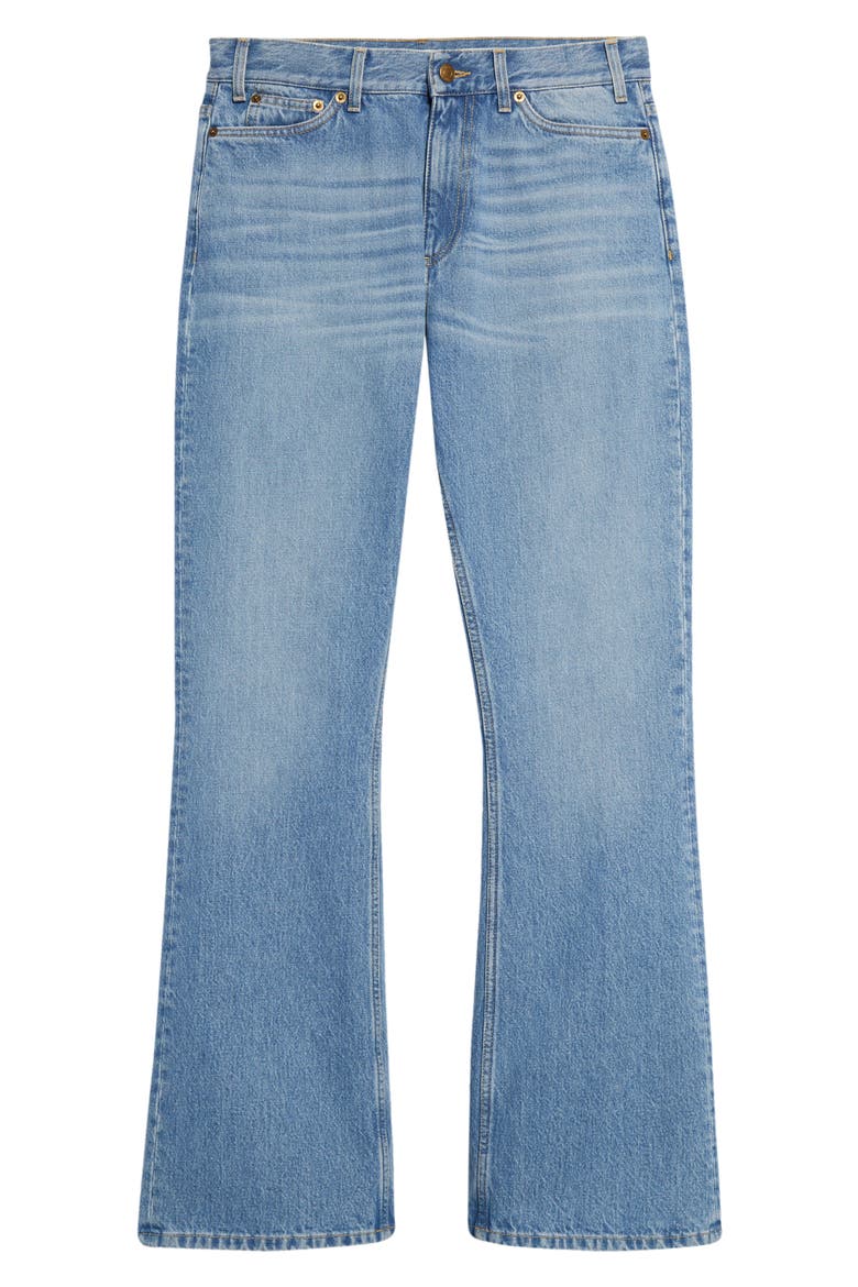Fog Nonstretch Bootcut Jeans, Alternate, color, MID BLUE