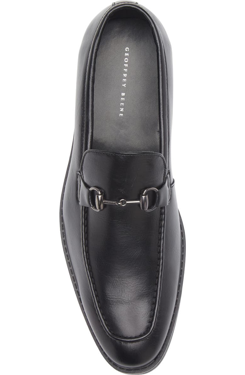 GEOFFREY BEENE Faux Leather Loafer, Alternate, color, Black